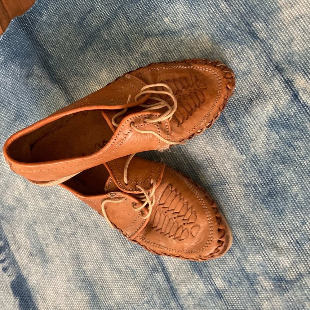 Men's Tan Leather huaraches